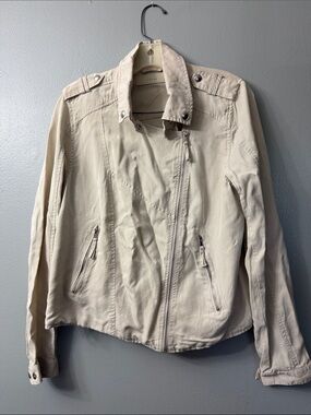 Blank NYC Light Beige Jacket moto jacket small